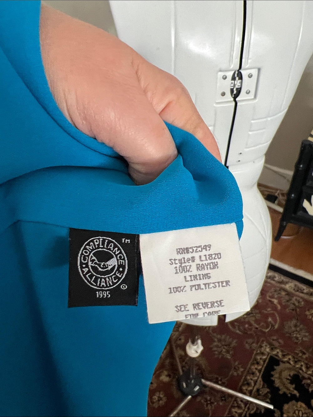 Laundry By Shelli Segal Teal Halter Maxi Dress with Contrast Hem - Picture 12 of 13